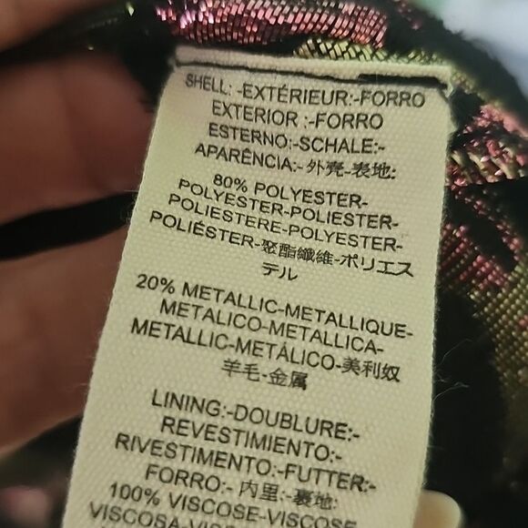 Free People Black Merallic Fit and Flare Mini Dress Size Small, NWT - Picture 9 of 9